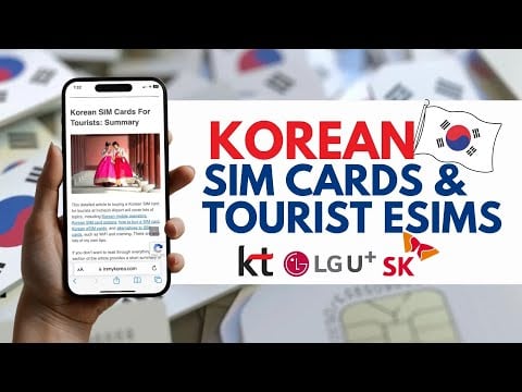 Do you need a SIM/eSIM when travelling to South Korea?