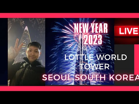 Lotte tower fireworks New Year  2023