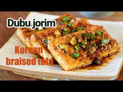 Korean braised tofu (Dubu jorim, 두부조림) - simple and flavorful!