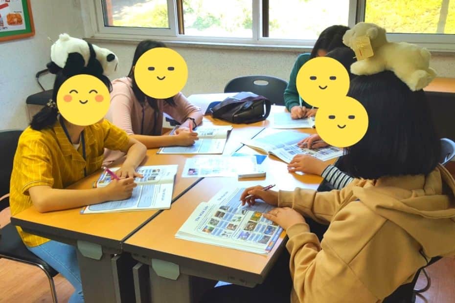 Example of a classroom activity whilst working with EPIK Korea