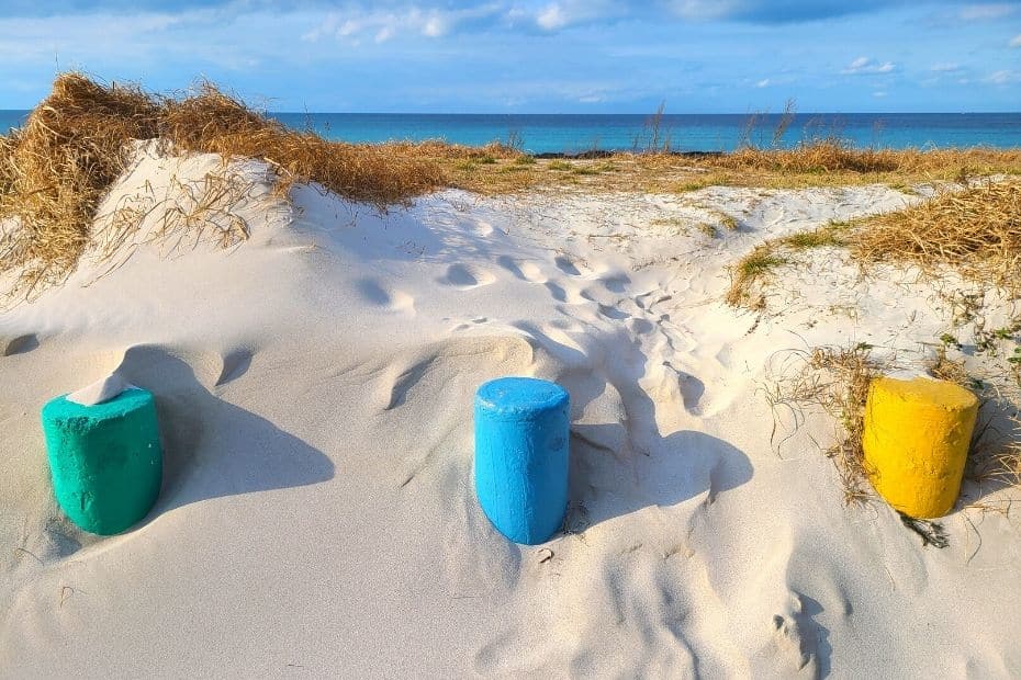 Sandy beach seen during 1 week on Jeju Island in winter