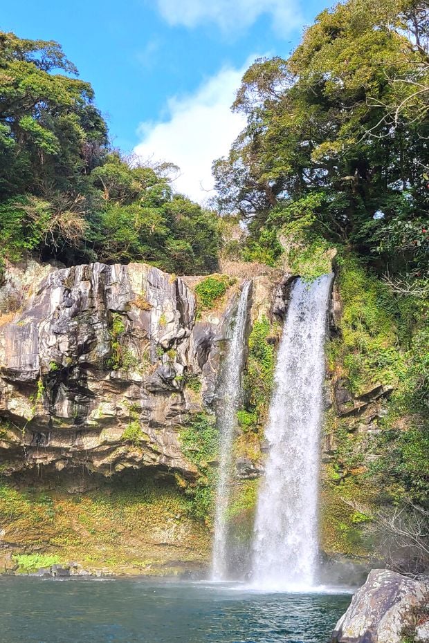 Cheonjiyeon Falls near Seogwipo on Jeju Island