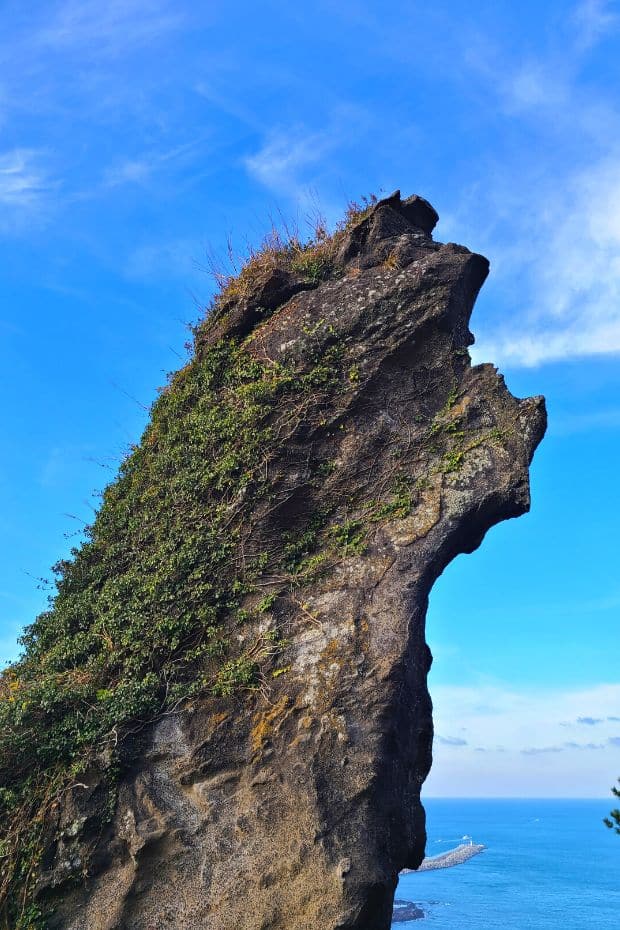 Unique Rock On Seongsan Ilchulbong Jeju Island