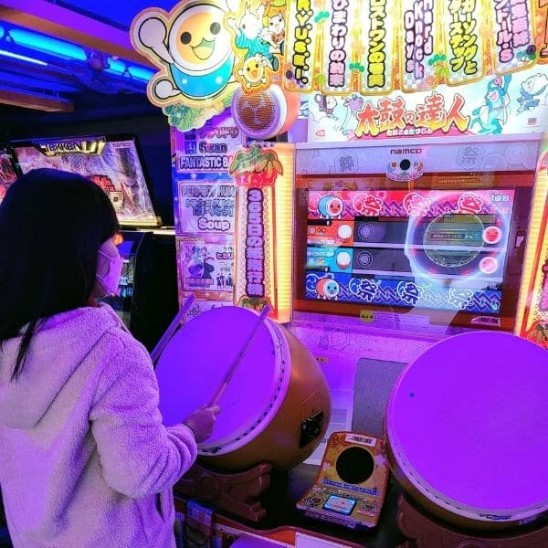 Arcade games in Hongdae Seoul