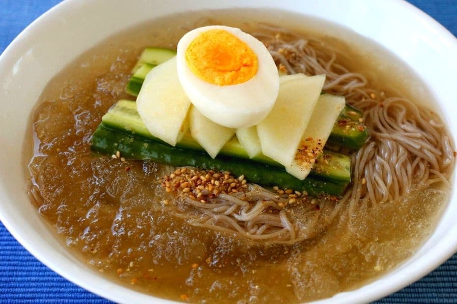 Naengmyeon noodles from Korea