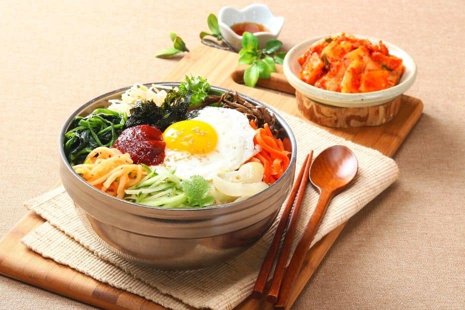 Bibimbap Korean Mixed Rice With Vegetables