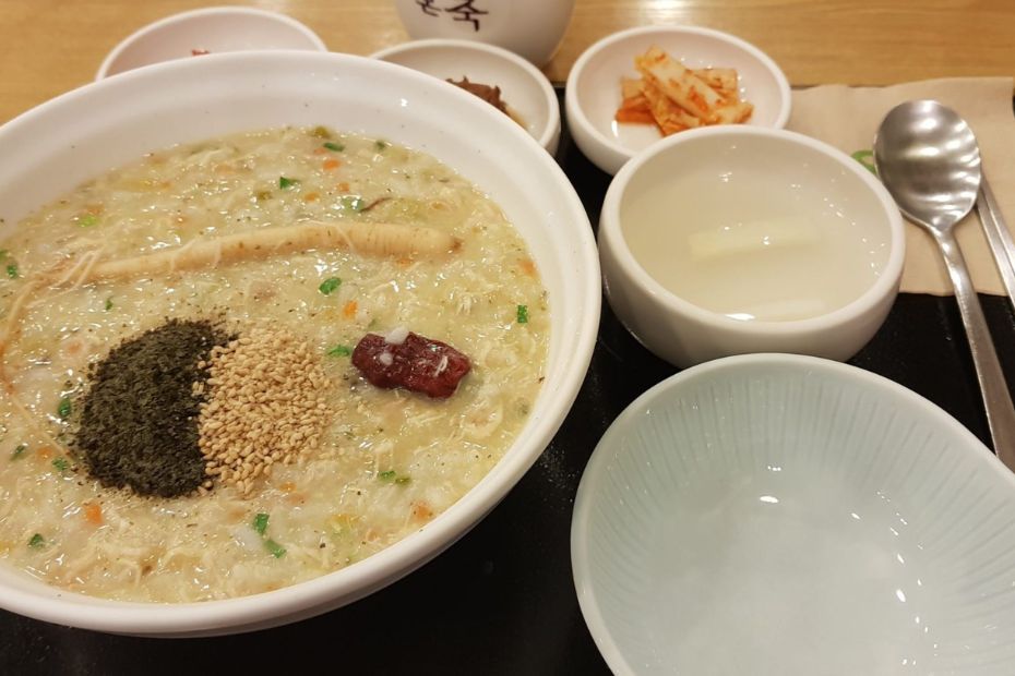 Juk traditional Korean rice porridge