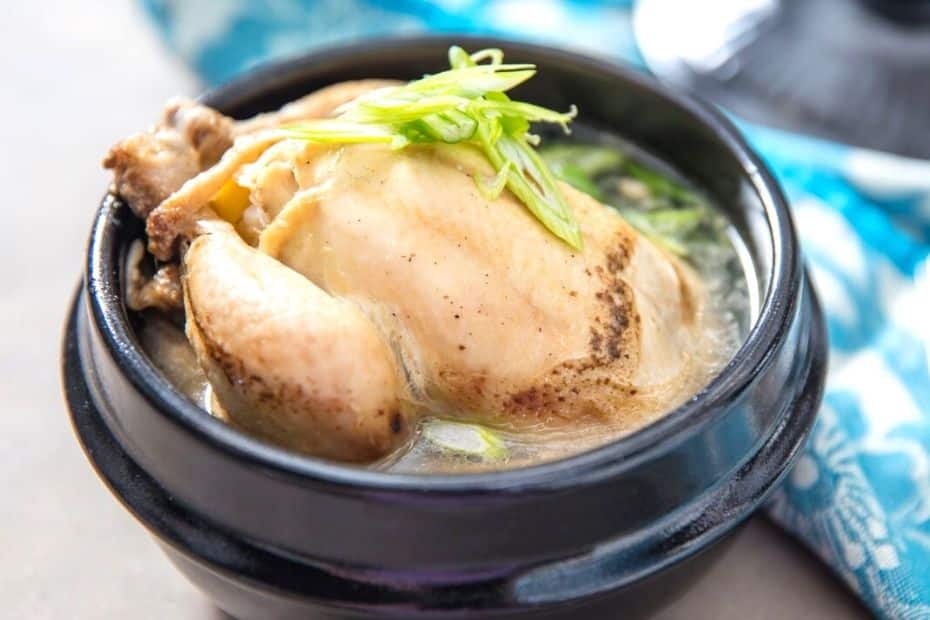 Samgyetang is one of the traditional Korean dishes eaten in summer