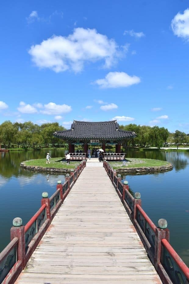 View of Gungnamji Pond, Buyeo, South Korea