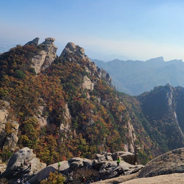 Bukhansan National Park in Autumn Korea