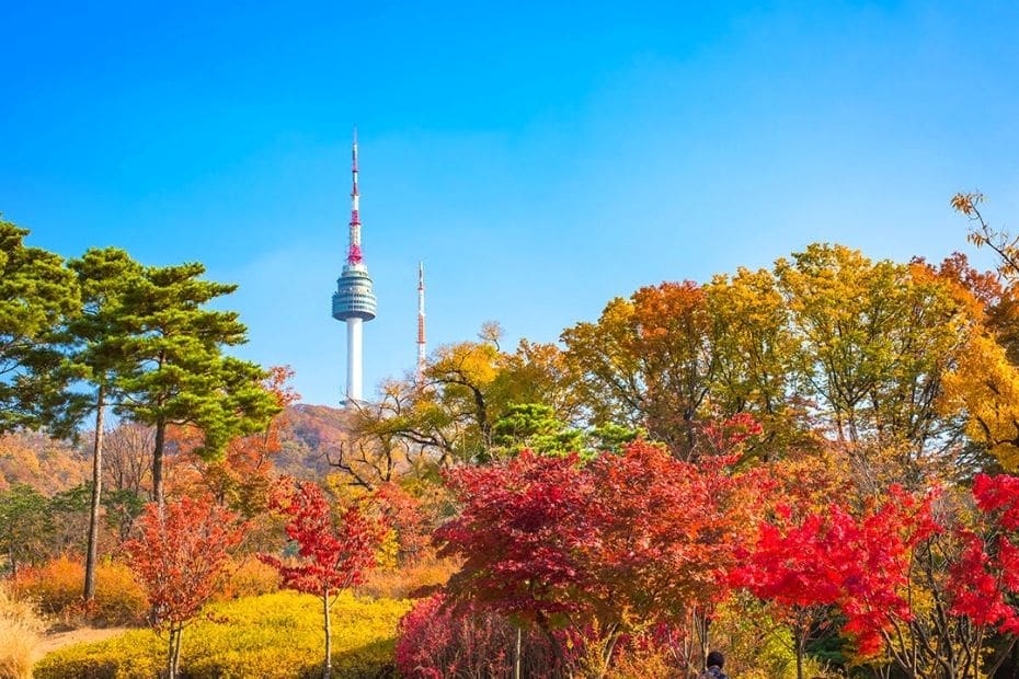 N Seoul Tower In Seoul During Autumn