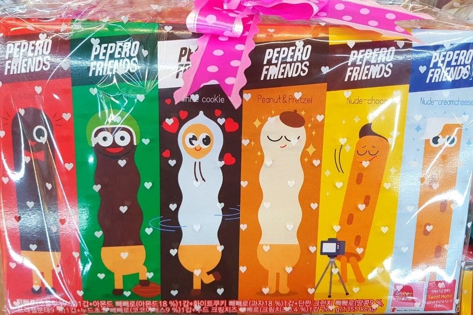 Pepero Day In Korea special packs of Pepero for sale
