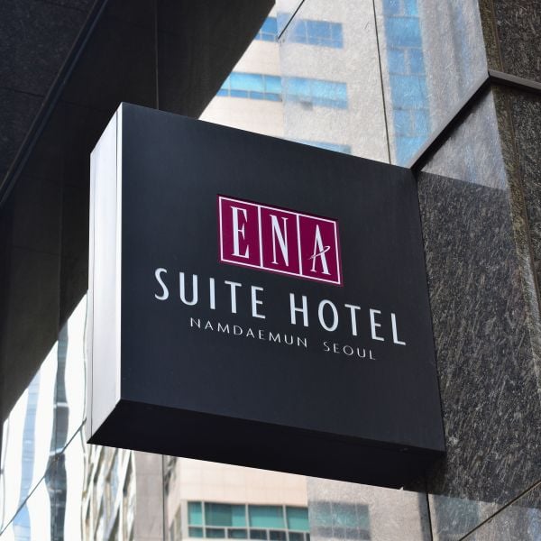 Sign for ENA Suite Hotel Namdaemun Seoul