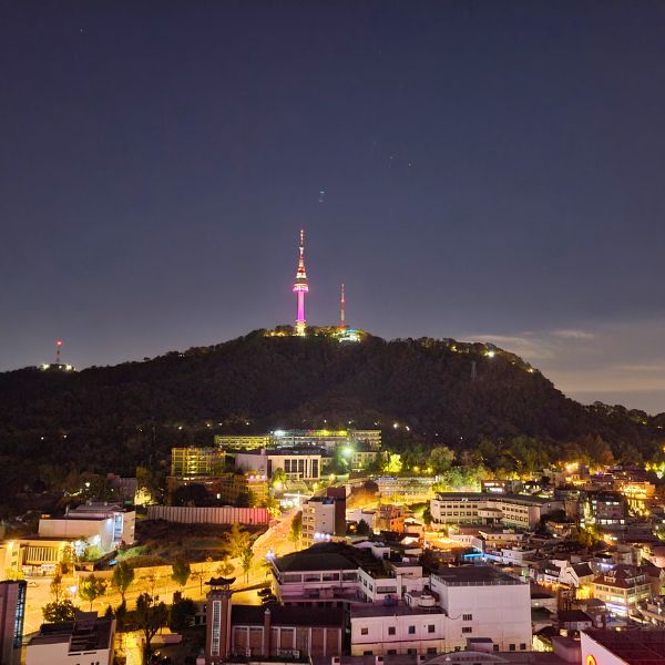 View from L7 Myeongdong Hotel Rooftop Bar