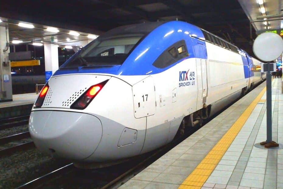KTX train in Korea