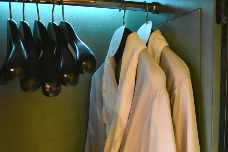 Dressing gowns and hangers
