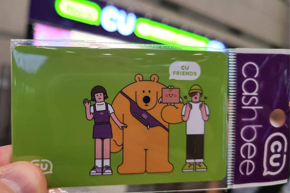 Cashbee transit card CU Store Korea