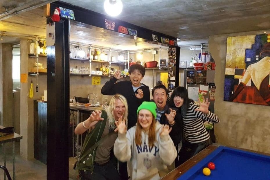 People staying in a guesthouse in Hongdae Seoul