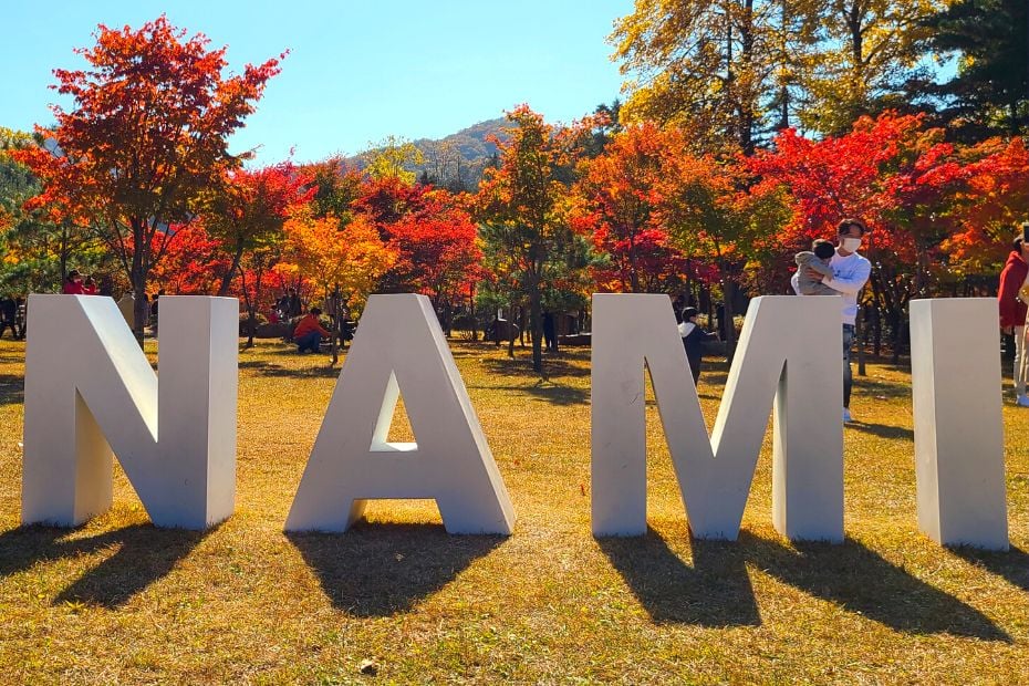 Nami Island Sign Korea
