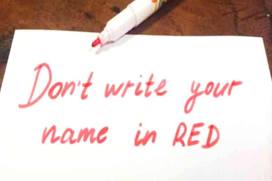 Don't Write Names In Red Ink In Korea