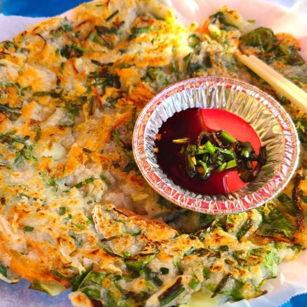 Korean seafood pancake