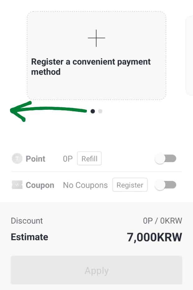 How to change payment method in Kakao Taxi
