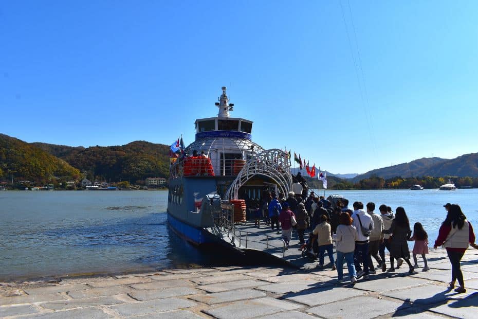 Ferry to Nami Island