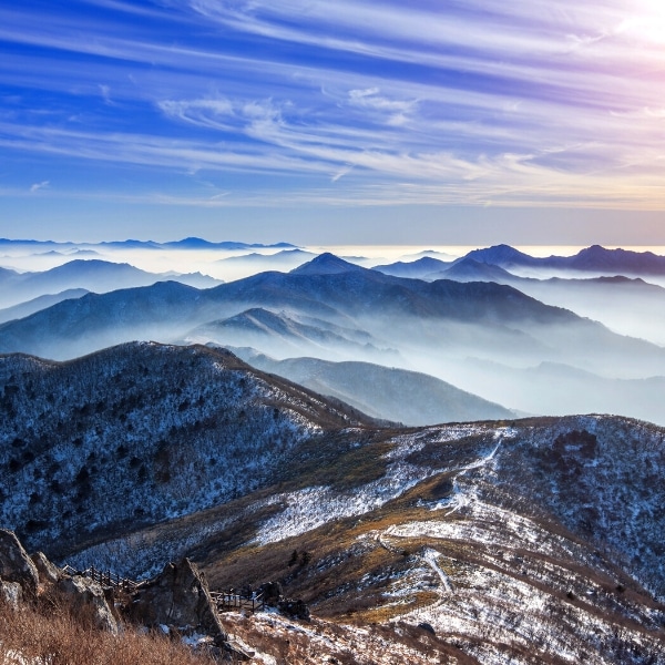 Seoraksan National Park during winter in Korea