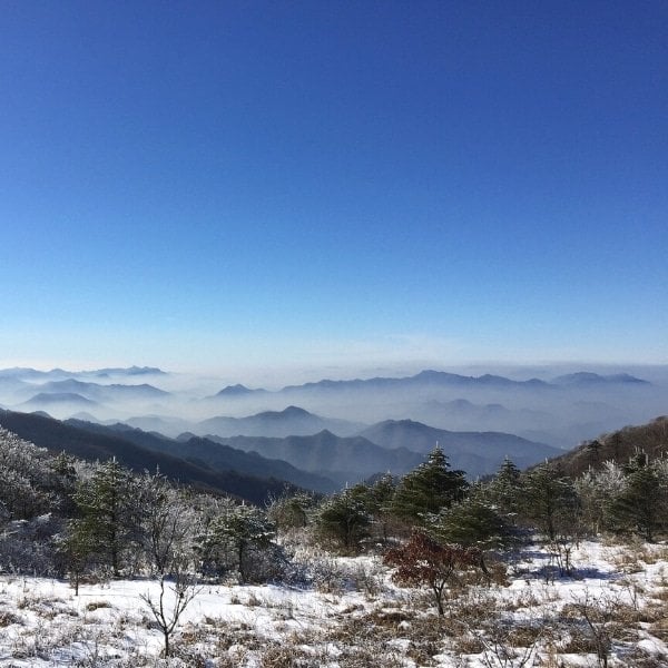 Sobaeksan National Park during winter in Korea