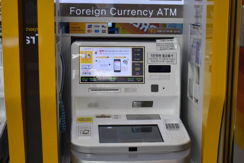 Foreign Currency Global ATM in Korea