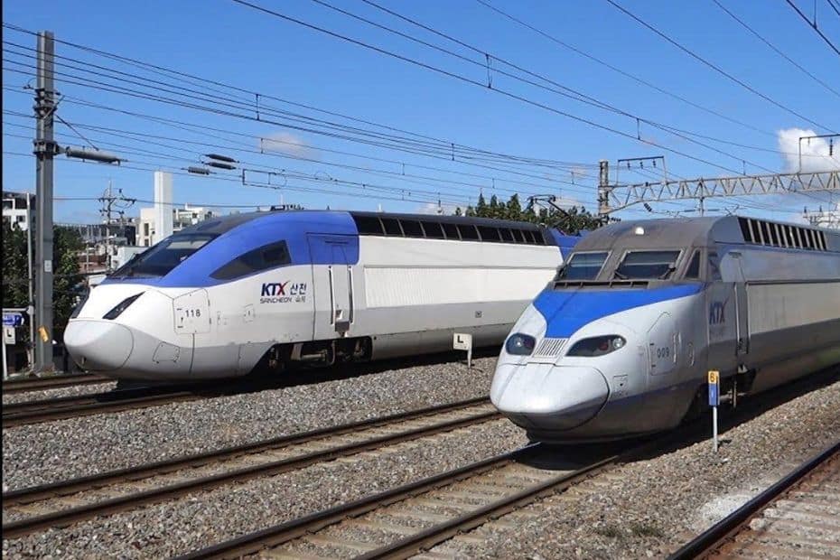 Korean high speed trains KTX