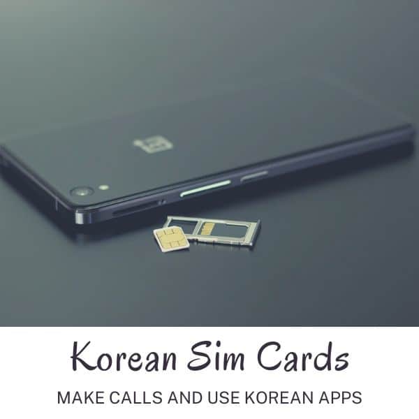 Korean sim cards to make phone calls