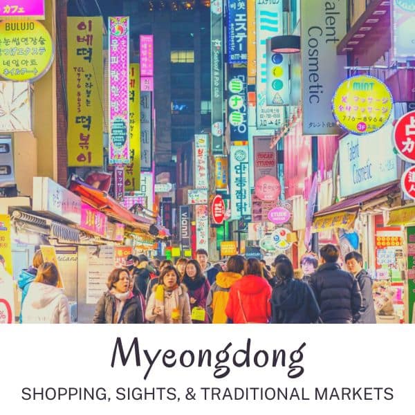 Myeongdong shopping sights and traditional markets