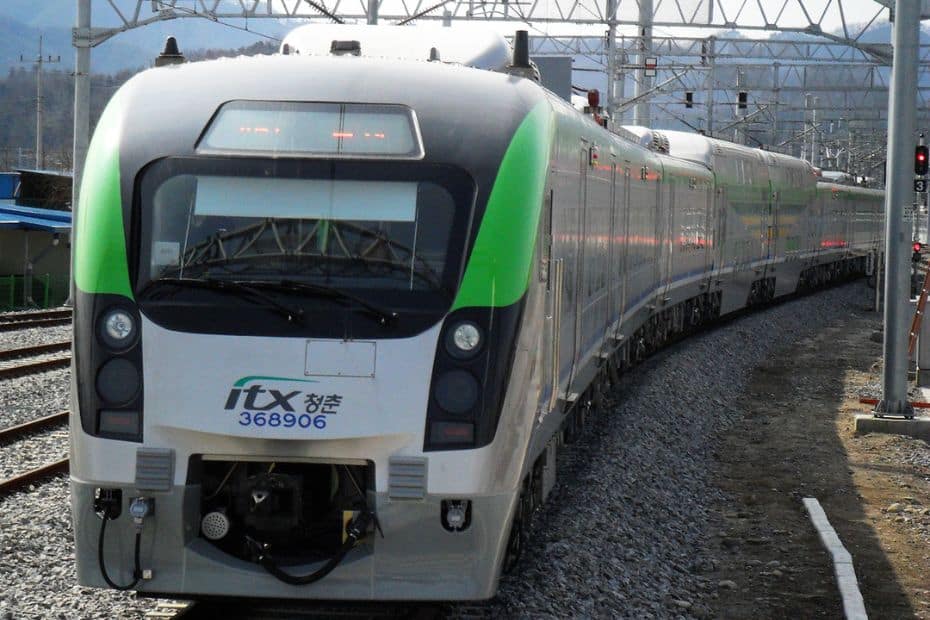 Public transport in Korea ITX train
