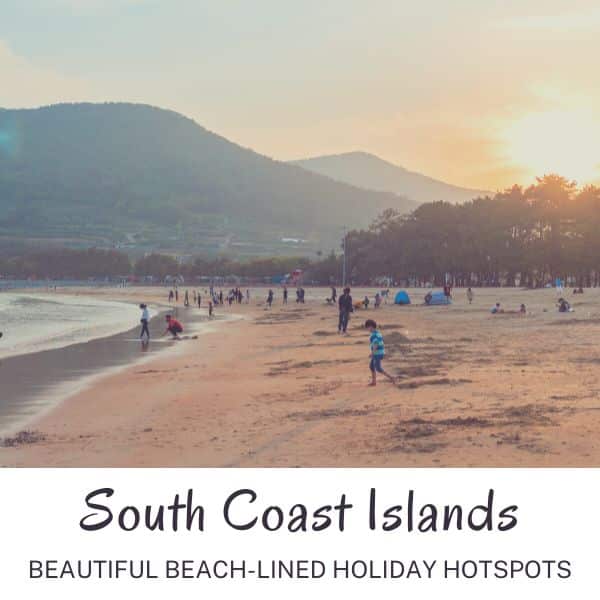 South Coast Islands of Korea with beautiful beaches