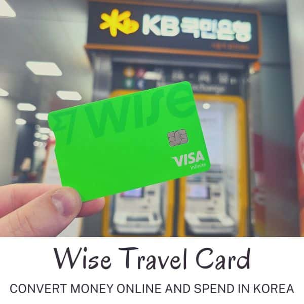 Wise Travel Card for spending in Korea