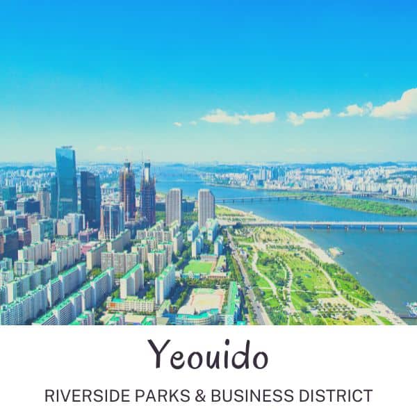 Yeoudio riverside parks and business district