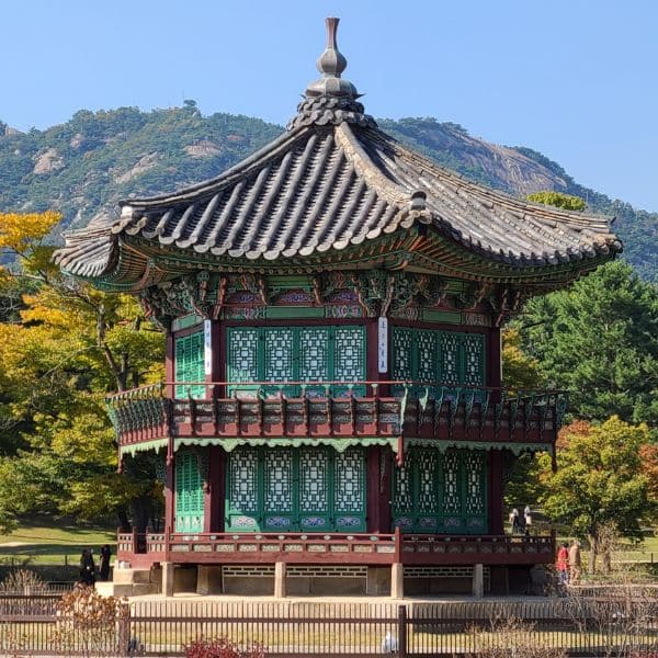 Unique Pavilion At Gyeongbokgung Palace In Seoul