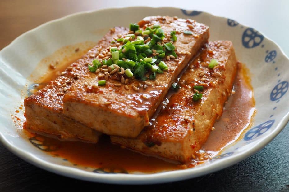Dubu Jorim braised tofu Korean banchan