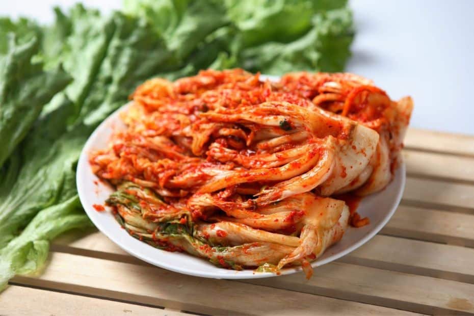 Korean kimchi is a popular food in Korea