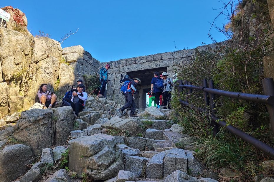 How To Hike Bukhansan Baegundae Peak: Seoul's Best Hike 2025 22 Baegunbong Fortress Gate Before Hiking To Baegundae Peak