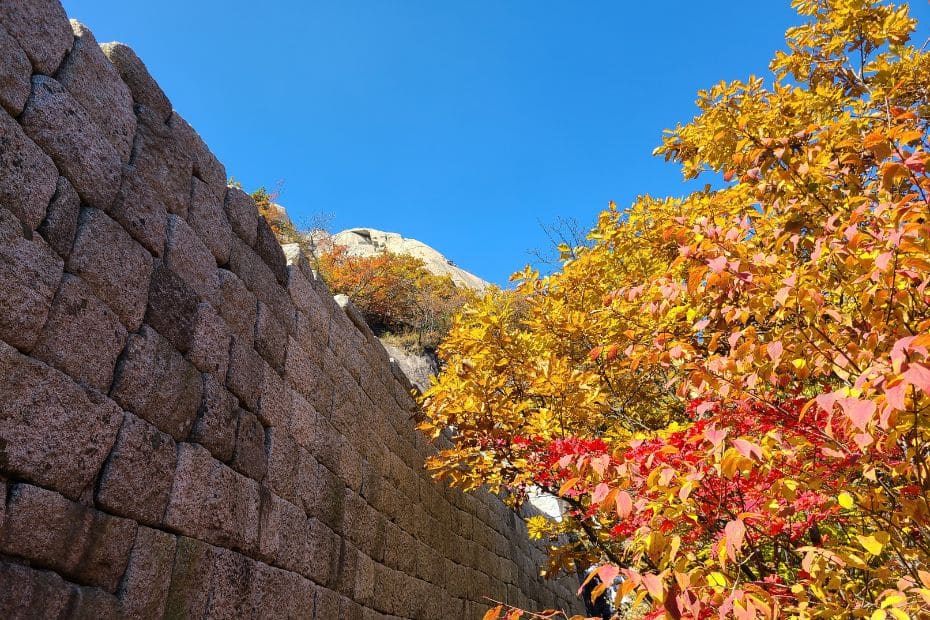 How To Hike Bukhansan Baegundae Peak: Seoul's Best Hike 2025 36 Fortress wall leading to Baegundae Peak