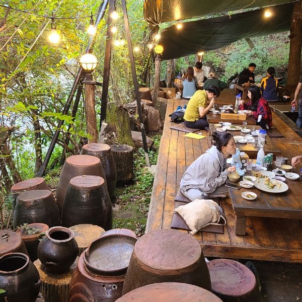 Traditional Korean restaurant at Bukhansan