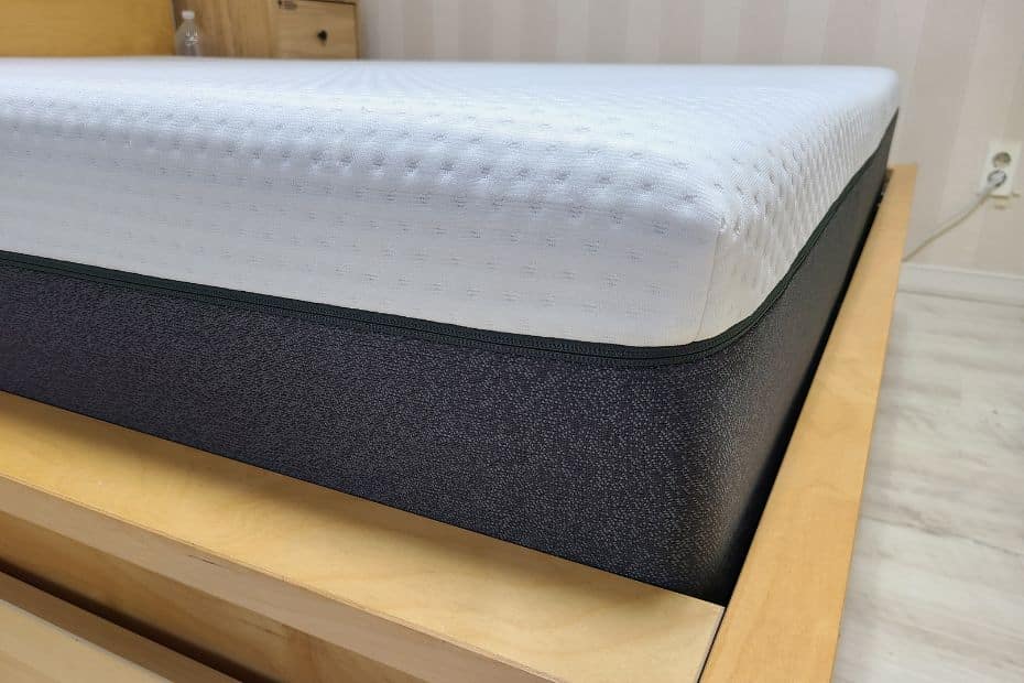 Fully opened Emma Original Mattress on a bed