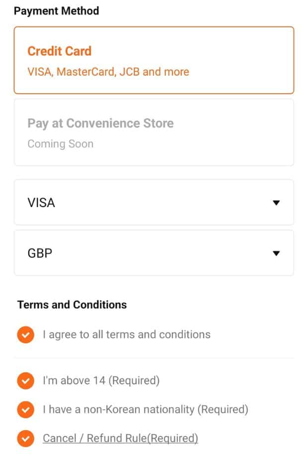 Payment Details In WOWPASS App