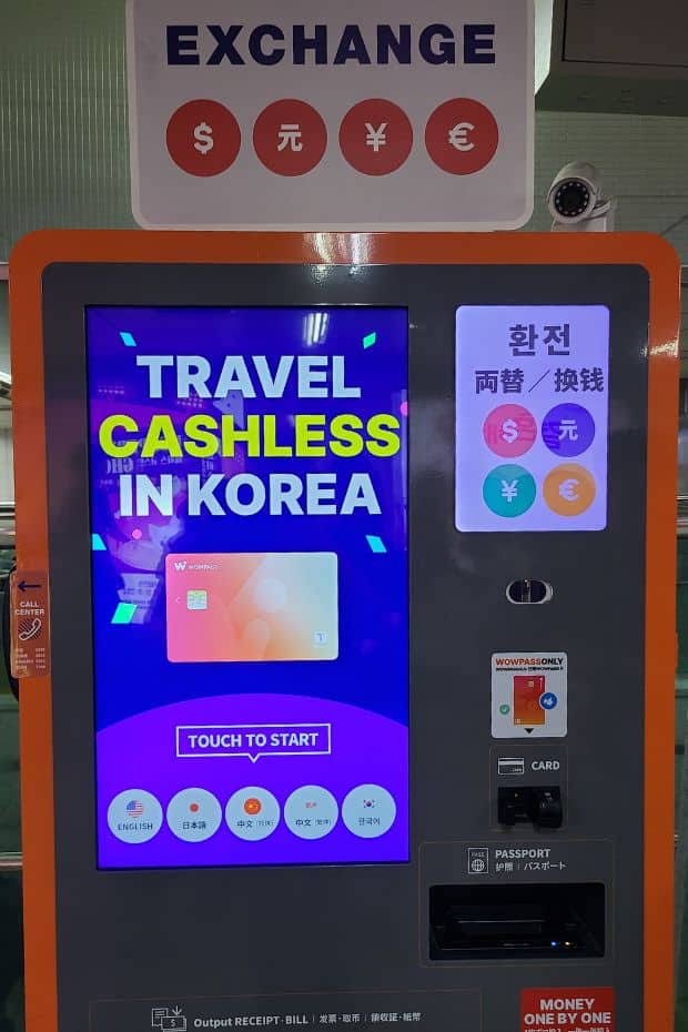 WOWPASS Exchange Machine In Hongdae