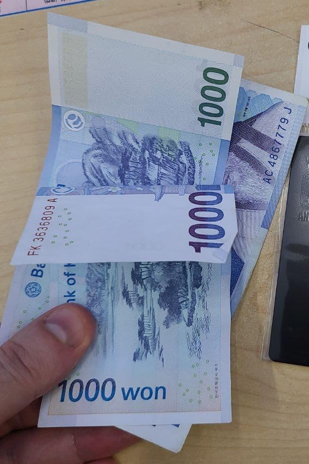 WOWPASS Korea Review: How To Use WOWPASS With T-Money 2025 54 Paying in cash to top up T-Money