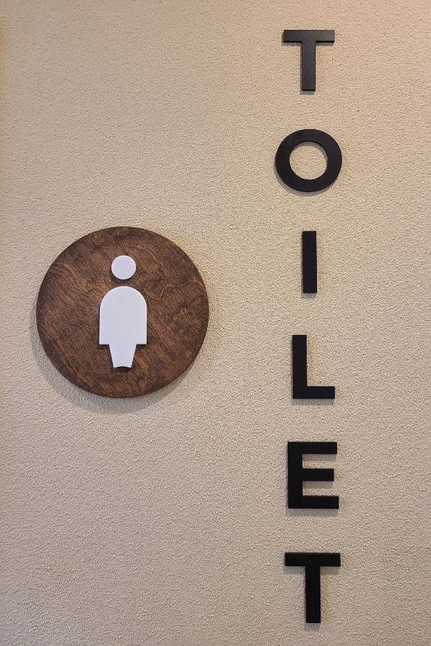 Sign For A Korean Toilet In English