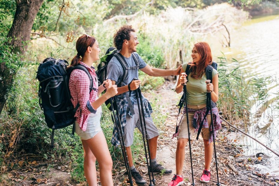 People in hiking clothes