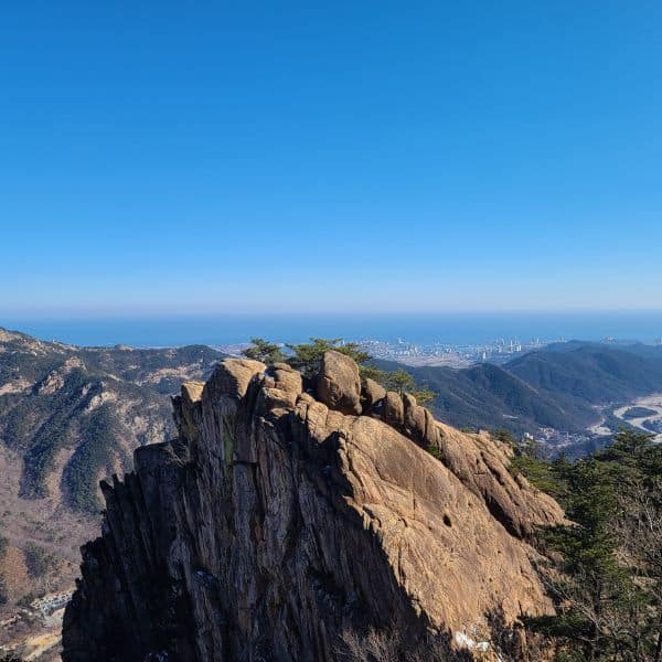 View to Sokcho from Gwongeumseong Fortress